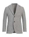 Breras Milano Man Blazer Lead Size 36 Virgin Wool, Polyamide In Gray