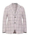 Breras Milano Man Blazer Lilac Size 42 Cotton, Linen, Virgin Wool In Pink