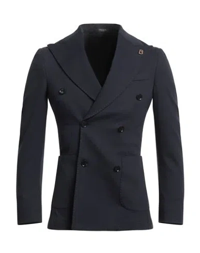 Breras Milano Man Blazer Midnight Blue Size 44 Viscose, Polyamide, Elastane