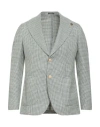 Breras Milano Man Blazer Military Green Size 42 Virgin Wool, Cotton, Linen In Green