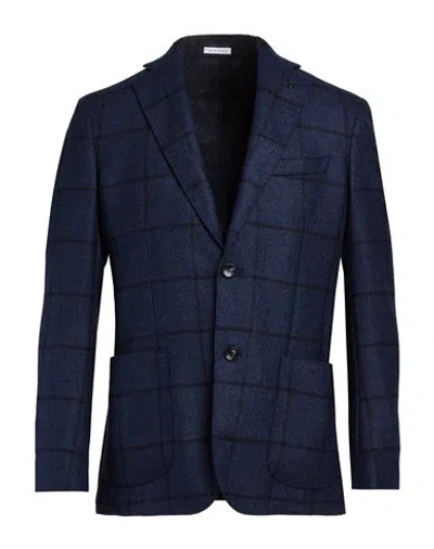 Breras Milano Man Blazer Navy Size 38 Virgin Wool