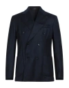 Breras Milano Man Blazer Navy Size 44 Virgin Wool In Blue