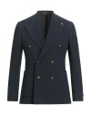 Breras Milano Man Blazer Navy Size 44 Virgin Wool, Elastane