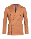 Breras Milano Man Blazer Tan Size 42 Cotton In Brown