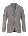 Breras Milano Man Blazer Taupe Size 42 Acrylic, Virgin Wool, Polyester In Gray