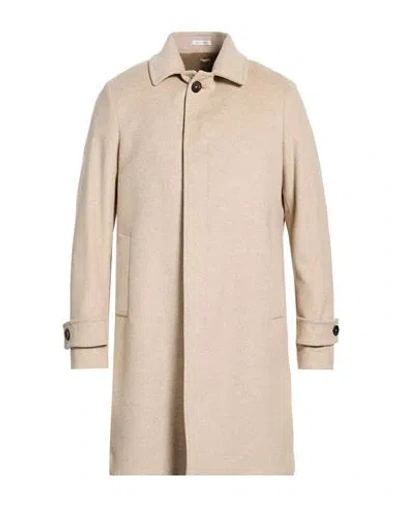 Breras Milano Man Coat Beige Size 42 Wool, Polyamide, Cashmere In Pink