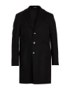 Breras Milano Buttoned Coat In Black