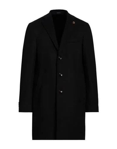 Breras Milano Man Coat Black Size 44 Wool, Polyamide, Cashmere