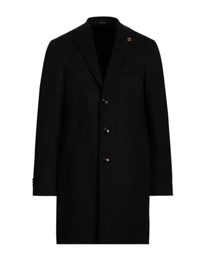 Breras Milano Man Coat Black Size 46 Wool, Polyamide, Cashmere