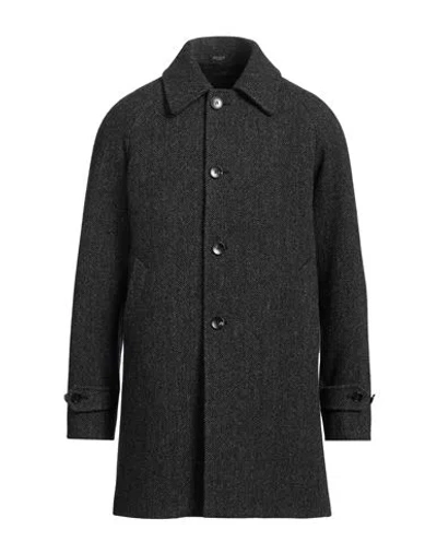 Breras Milano Man Coat Black Size 50 Virgin Wool