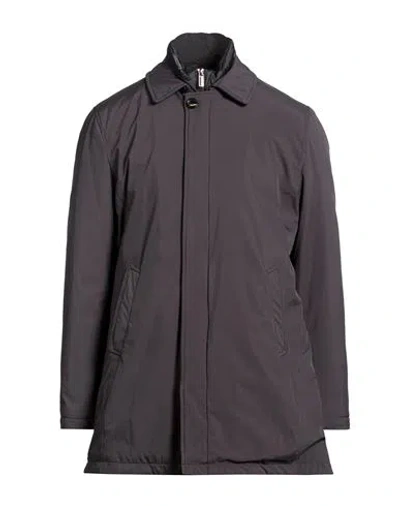 Breras Milano Man Coat Charcoal Size 3xl Polyester In Gray