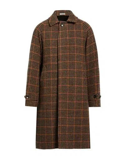 Breras Milano Man Coat Dark Brown Size 40 Virgin Wool