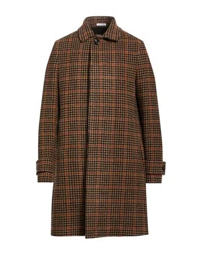 Breras Milano Man Coat Dark Brown Size 42 Virgin Wool