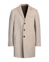 Breras Milano Man Coat Khaki Size 44 Wool, Polyamide, Cashmere In Beige