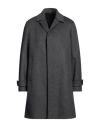 Breras Milano Man Coat Lead Size 42 Wool, Polyamide, Cashmere In Grey