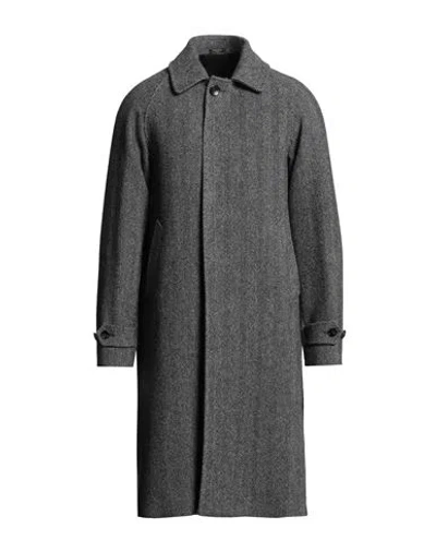 Breras Milano Man Coat Light Grey Size 38 Virgin Wool In Gray