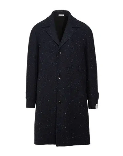 Breras Milano Man Coat Midnight Blue Size 40 Virgin Wool, Polyamide, Polyester