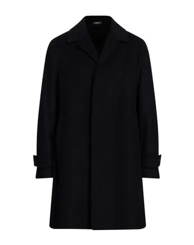 Breras Milano Man Coat Navy Blue Size 42 Wool, Polyamide, Cashmere In Navy Blue