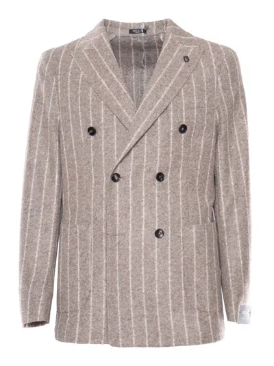 Breras Milano Man Jacket In Beige