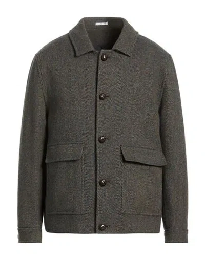 Breras Milano Man Jacket Military Green Size 42 Virgin Wool In Gray