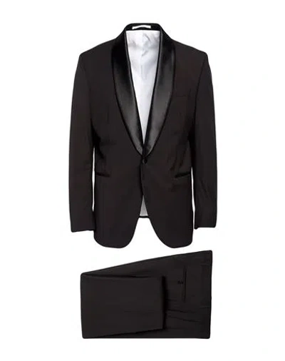 Breras Milano Man Suit Black Size 46 Wool, Polyester
