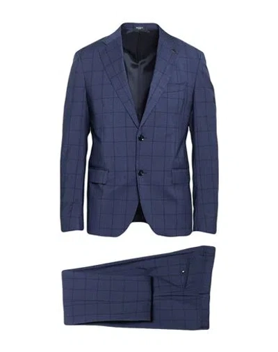 Breras Milano Man Suit Blue Size 46 Virgin Wool