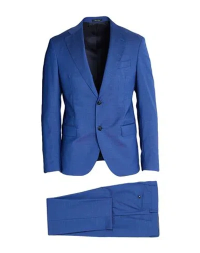 Breras Milano Man Suit Bright Blue Size 40 Virgin Wool