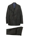 Breras Milano Man Suit Charcoal Size 34 Virgin Wool, Polyamide In Gray