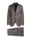 Breras Milano Man Suit Charcoal Size 44 Virgin Wool In Gray