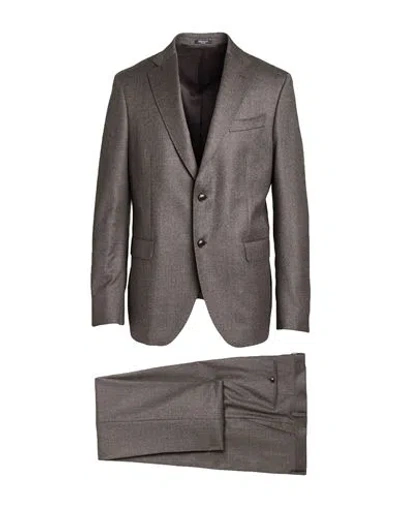 Breras Milano Man Suit Charcoal Size 44 Virgin Wool In Gray