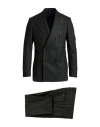 Breras Milano Man Suit Dark Green Size 38 Virgin Wool, Polyamide