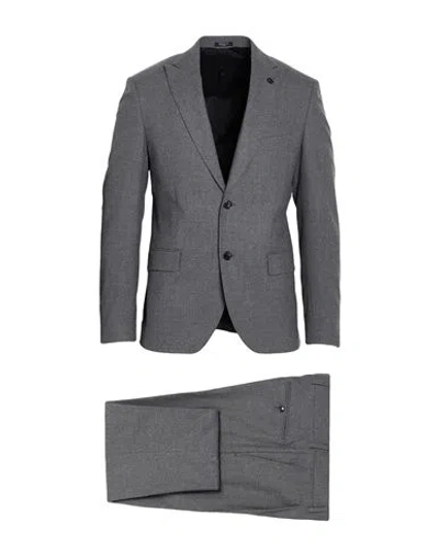 Breras Milano Man Suit Grey Size 44 Polyester, Viscose, Elastane In Gray