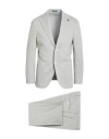 Breras Milano Man Suit Light Grey Size 44 Viscose, Polyamide, Elastane In Gray