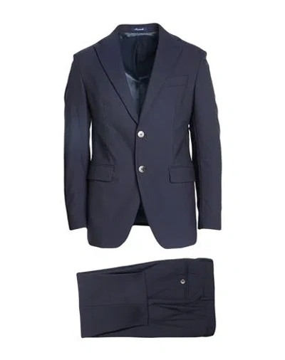 Breras Milano Man Suit Midnight Blue Size 36 Polyester, Viscose