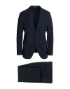 Breras Milano Man Suit Midnight Blue Size 40 Virgin Wool In Blue