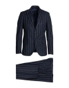 Breras Milano Man Suit Midnight Blue Size 44 Virgin Wool, Elastane In Blue