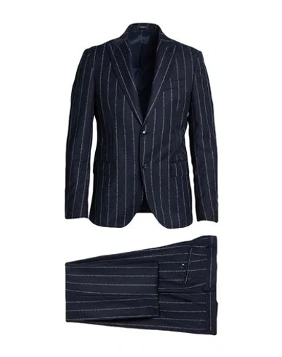 Breras Milano Man Suit Midnight Blue Size 44 Virgin Wool, Elastane