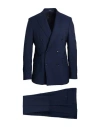 Breras Milano Man Suit Midnight Blue Size 44 Wool, Mohair Wool In Blue
