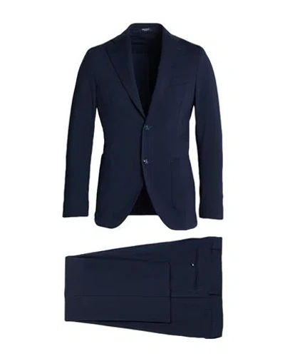 Breras Milano Man Suit Midnight Blue Size 46 Polyamide, Cotton