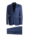 Breras Milano Man Suit Navy Size 46 Virgin Wool In Blue
