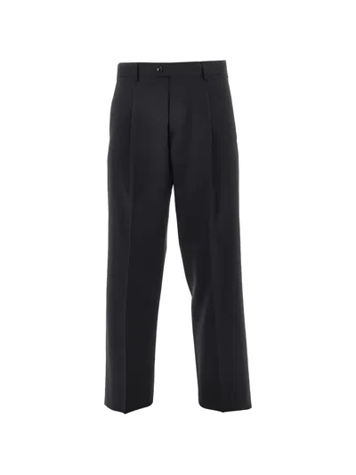Breras Milano Orazio Pleated Virgin-wool Trousers In Blue