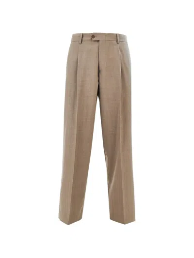 Breras Milano Pleated Trousers In Nude