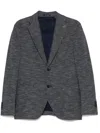 Breras Milano Single-breasted Blazer In Blue