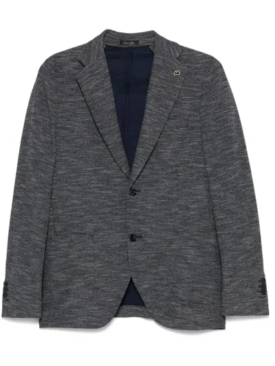 Breras Milano Single-breasted Blazer In Blue