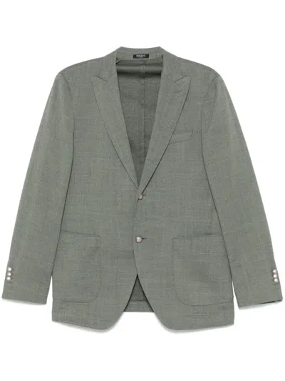 Breras Milano Single-breasted Blazer In Green
