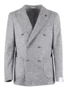 Breras Milano Single-breasted Jacket In Gray