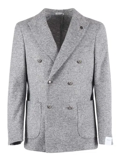 Breras Milano Single-breasted Jacket In Gray