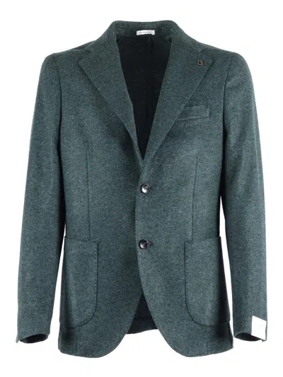 Breras Milano Single-breasted Jacket In Green