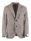 Breras Milano Single-breasted Jacket In Neutral