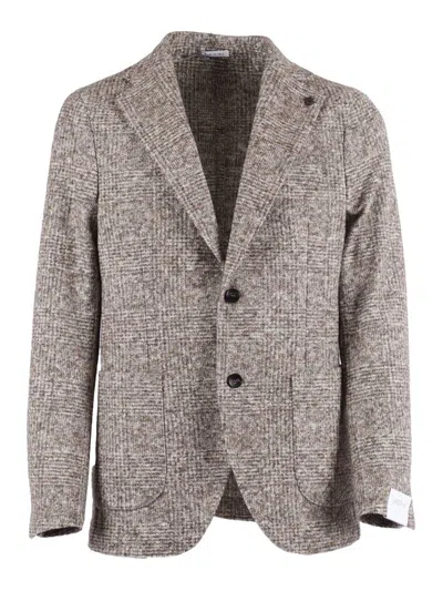 Breras Milano Single-breasted Jacket In Neutral